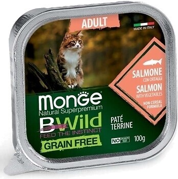 Фото Monge Bwild Grain Free Salmon with Vegetables 100 г