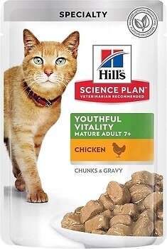 Фото Hill's Science Plan Mature Adult 7+ Senior Vitality Chicken 85 г