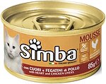 Фото Monge Simba Mousse With Hearts and Chicken Livers 85 г