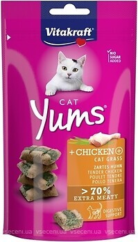 Фото Vitakraft Yums Huhn & Katzengras 40 г (31531)