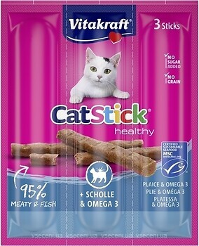 Фото Vitakraft Cat Stick Scholle & Omega 3 3x6 г (31218)