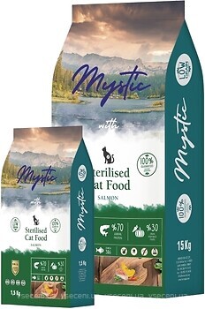 Фото Mystic Sterilized Cat Food With Salmon 1.5 кг