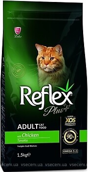 Фото Reflex Plus Adult Cat Chicken 1.5 кг