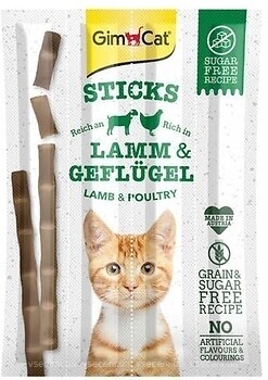 Фото GimCat Sticks Lamb and Poultry 1 шт.