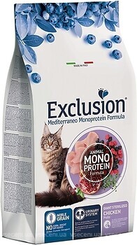 Фото Exclusion Noble Grain Cat Giant Sterilized Chicken 1.5 кг