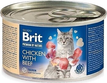 Фото Brit Premium by Nature Chicken with Beef 6x200 г