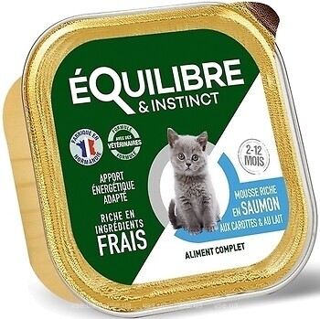 Фото Equilibre & Instinct Mousses rich Salmon & Carrot 85 г