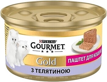 Фото Gourmet Gold Паштет для котят с телятиной 12x85 г