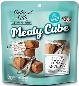 Фото Natural Kitty Meaty Cube Tuna & Anchovy 60 г