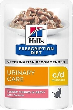Фото Hill's Prescription Diet Feline c/d Urinary Multicare Salmon 85 г
