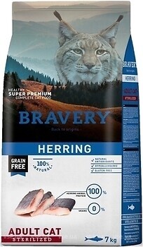 Фото Bravery Sterelized Adult Cat Herring 600 г