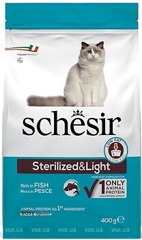 Фото Schesir Sterilized & Light Rich in Fish 400 г