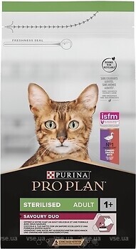 Фото Purina Pro Plan Sterilised Adult Savoury Duo Duck and Liver 10 кг