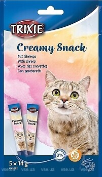 Фото Trixie Creamy Snacks Tuna & Shrimp 5x14 г (42682)