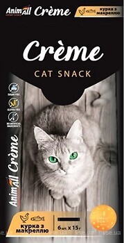 Фото AnimAll Cat Snack Creme with Chicken and Mackerel 6x15 г (176409)