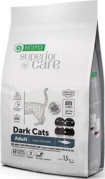 Фото Nature's Protection Superior Care Dark Cats Herring 1.5 кг (NPSC47632)