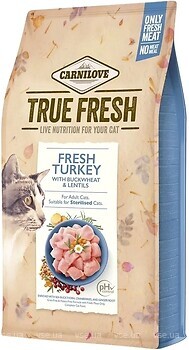 Фото Carnilove True Fresh Cat Fresh Turkey 4.8 кг