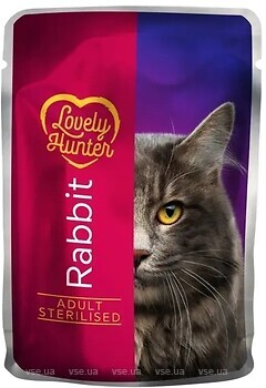 Фото Lovely Hunter Adult Cat Sterilised with Rabbit 85 г