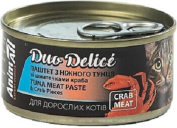 Фото AnimAll Duo Delice Tuna & Crab 80 г