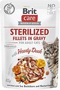 Фото Brit Care Cat Sterilized Fillets in Gravy Hearty Duck 85 г