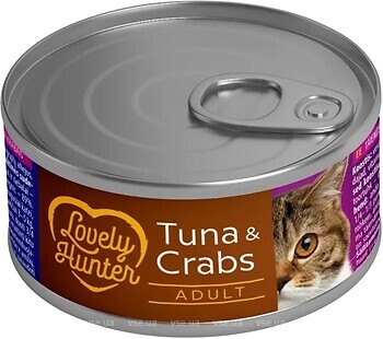 Фото Lovely Hunter Adult Cat with Tuna and Crab 85 г