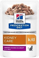 Фото Hill's Prescription Diet Feline k/d Kidney Care Beef 85 г