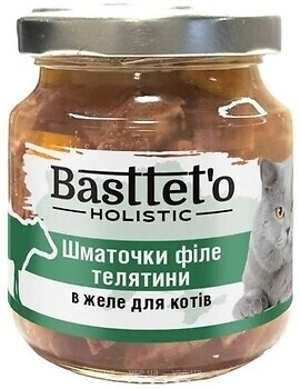 Фото Basttet'o Holistic телятина в желе 130 г