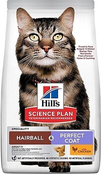 Фото Hill's Science Plan Hairball & Perfect Coat Chicken 1.5 кг