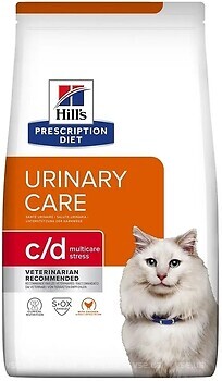 Фото Hill's Prescription Diet Feline c/d Urinary Multicare Stress Chicken 1.5 кг