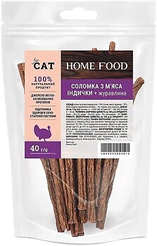 Фото Home Food Соломка из мяса индейки + клюква 40 г (3050004)