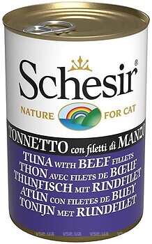 Фото Schesir Tuna with Beef Fillets 140 г