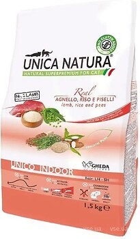 Фото Gheda Unica Natura Indoor with Lamb, Rice and Peas 1.5 кг