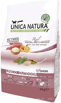 Фото Gheda Unica Natura Outdoor with Duck, Rice and Orange 350 г