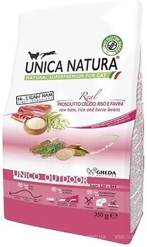 Фото Gheda Unica Natura Outdoor with Raw ham, Rice and Horse beans 350 г