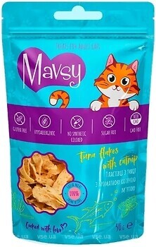 Фото Mavsy Flakes с тунцом и кошачьей мятой 50 г