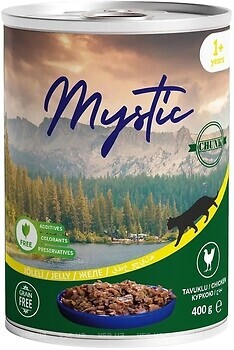 Фото Mystic Кусочки курицы в желе 400 г