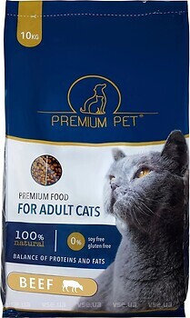 Фото Premium Pet with Beef 10 кг