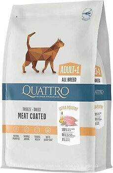 Фото Quattro Cat Adult with Poultry 7 кг