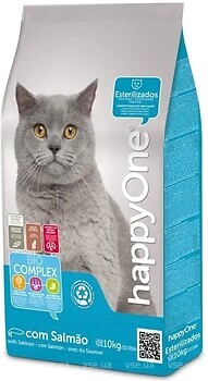 Фото happyOne Adult Cat Sterilized Chicken and Salmon 10 кг