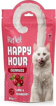 Фото Reflex Plus Adult Cat Happy Hour Calmness Treat Lamb & Cranberry 60 г