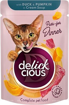 Фото Delickcious Purr-for Dinner with Duck & Pumpkin in Cream Soup 85 г