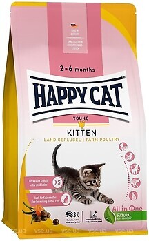 Фото Happy Cat Kitten Land-Geflugel 300 г
