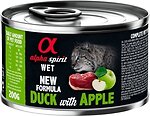 Фото Alpha Spirit Adult Duck with Green Apple 6x200 г