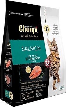 Фото Choupi Adult Sterilised Salmon 3.2 кг