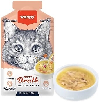 Фото Wanpy Meat Broths Salmon & Tuna 50 г