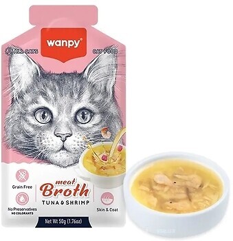 Фото Wanpy Meat Broths Tuna & Shrimp 50 г