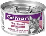 Фото Gemon Adult Sterilised Mousse with Chicken and Liver 85 г