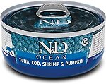 Фото Farmina N&D Ocean Tuna, Cod, Shrimp & Pumpkin 70 г