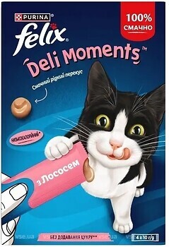 Фото Felix Deli Moments с лососем 4x10 г