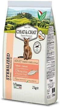 Фото Gheda Chat&Chat Expert Adult Sterilized with Salmon 2 кг